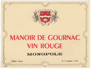 Manoir de Gournac
Vin Rouge Monopole 